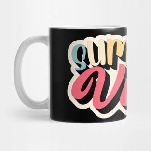 Retro Summer vibes vintage summer time design Mug